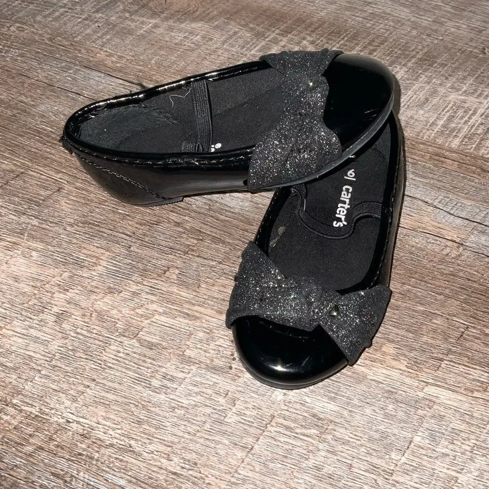 🌸 $10 SALE 🌸 Carter black shoes toddler girls size 6